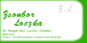 zsombor loczka business card